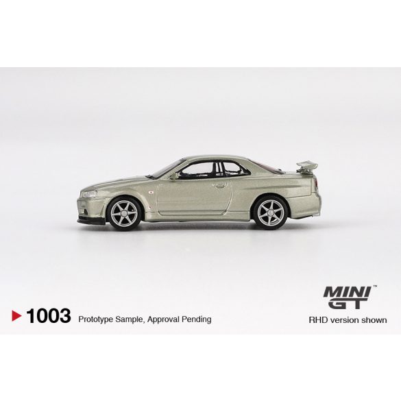 MiniGT Nissan Skyline GT-R (R34) V-spec II Nur, 2002, 1/64, millenium jade