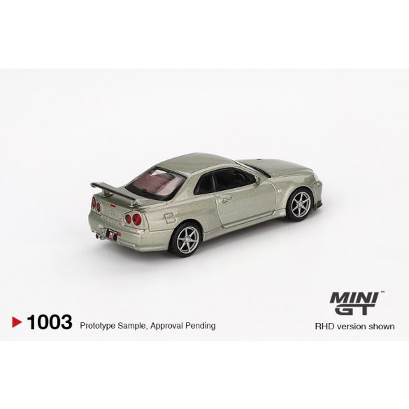 MiniGT Nissan Skyline GT-R (R34) V-spec II Nur, 2002, 1/64, millenium jade