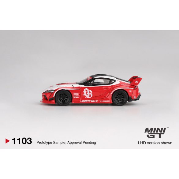 MiniGT Toyota GR supra „lb-works”, red/white