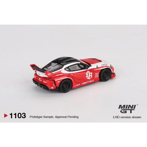 MiniGT Toyota GR supra „lb-works”, red/white