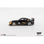 MiniGt Toyota GR 86, lb-nation, black/gold