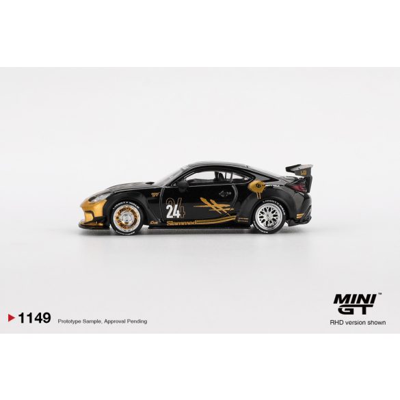 MiniGt Toyota GR 86, lb-nation, black/gold
