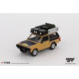 Mini GT 1981 Range Rover C.Swoboda & K.Mentel winner camel trophy sumatra, yellow/black