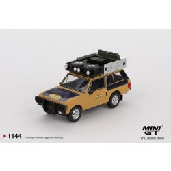   Mini GT 1981 Range Rover C.Swoboda & K.Mentel winner camel trophy sumatra, yellow/black
