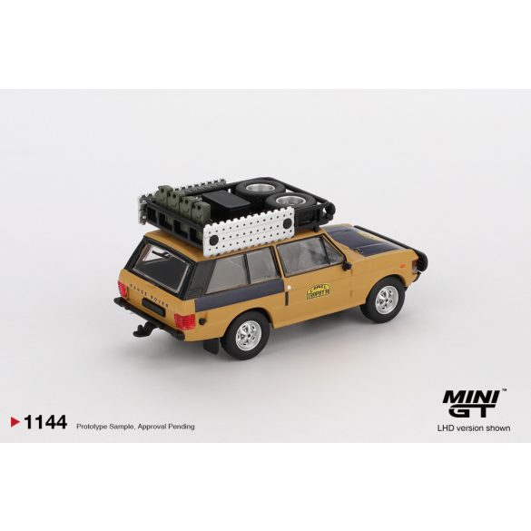 Mini GT 1981 Range Rover C.Swoboda & K.Mentel winner camel trophy sumatra, yellow/black